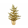 Pino Tiffany glitter oro in vaso, altezza 60 cm, diametro base 44 cm
