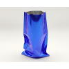 Sacchetto regalo metallizzato blu tinta unita