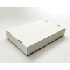 Scatola asporto fondo+coperchio in cartone microonda bianco, formato 40x55, altezza 9cm