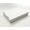 Scatola asporto fondo+coperchio in cartone microonda bianco, formato 45x65, altezza 11cm