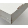 Scatola asporto fondo+coperchio in cartone microonda bianco, formato 45x65, altezza 11cm