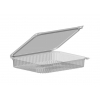 Vaschetta in R-PET per affettati con coperchio, 18x22 cm, altezza 3 cm, cartone da 300 pezzi