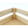 Cassetta rettangolare in legno naturale, formato 28x37 cm, altezza 8 cm