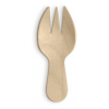 Mini forchetta fingerfood in legno biodegradabile, confezione da 100 pezzi