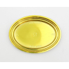 Mini vassoio oro ovale monoporzione design Mignon, confezione da 100 pezzi