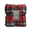 Plaid scozzese rosso, formato 150x200 cm