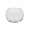 Vaso a sfera in vetro, diametro 10 cm e altezza 7.5 cm