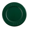 Piatto in cartoncino verde 33 cm, confezione da 6 pezzi
