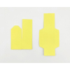 Scatola "Cubetto" in cartoncino giallo con coperchio, formato 5x5x5 cm, confezione da 10 pezzi