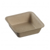 Mini piattino quadrato finger food 50x50mm, in fibra di bamboo, confezione da 100 pezzi
