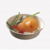 Mini piattino rotondo finger food diametro 56mm, in fibra di bamboo, confezione da 100 pezzi