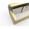 Scatola cantinetta porta bottiglia fantasia "Gold Star" automontante, 9x34x9 cm