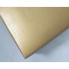 Scatola base rettangolare con coperchio in cartone seta oro, 32x45.5x11 cm, cartone da 10 pezzi