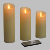 Set da 3 candele, con led a batteria, diametro 5.2 cm, uso interno