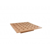 Supporto bamboo quadrato 40x40cm, porta coni bamboo