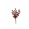 Pick ramo con bacche rosse, altezza 20 cm, confezione da 6 pezzi
