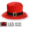 Cappello di Babbo Natale a cilindro con led