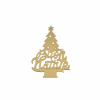 Pick albero in acrilico con cordino, diametro 6 cm, confezione da 10 pezzi