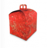 Scatola panettone in cartone con maniglia linea Chesterfield, 20x20x20 cm, cartone da 50 pezzi