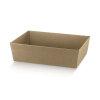 Scatola vassoio in carta avana, 21x29x9 cm, cartone da 30 pezzi