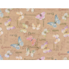 Bobina Butterfly garden in PPL fantasia fondo trasparente, altezza 1 metro, lunghezza 50 metri