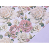 Bobina Blush in PPL fantasia fondo bianco, interno lavanda, altezza 1 metro, lunghezza 25 metri
