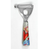 Pelapatate manico in porcellana con cuori, lunghezza 14 cm, con scatola regalo