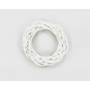 Coroncina in vimini bianco diametro 10 cm, spessore 3 cm