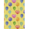 Carta da regalo Raso fantasia palloncini, fondo crema, formato 70x100 cm, confezione da 25 fogli