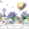 Tovagliolo in carta 3 veli stampa Vasi di lavanda, 33x33 cm, confezione da 20 pezzi