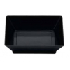 Piattino fingerfood quadrato nero 65x65mm 45cc, confezione da 25 pezzi