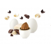 Confetti bianchi "Maxtris" twist incartati singolarmente, busta da 1 kg