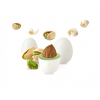 Confetti bianchi "Maxtris" twist pistacchio incartati singolarmente, busta da 1 kg