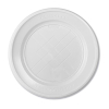 Piatto bianco in plastica, varie misure