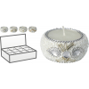 Candela in vaso con strass, diametro 5 cm, modelli assortiti, vari colori