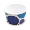 Coppetta gelato Bubbles azzurra, capienza 265ml, diametro 9 cm, altezza 6.2 cm, confezione da 45 pezzi