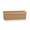 Scatola per bottiglia magnum fondo con coperchio, in cartone avana liscio, 14x42x14 cm, cartone da 20 pezzi