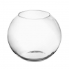 Vaso a sfera in vetro, diametro 16 cm e altezza 12.5 cm
