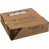 Candela Tea Light bianca con vasetto trasparente, confezione da 50 pezzi