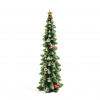 Candela albero natalizio verde, diametro 11 cm, altezza 31 cm
