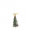 Candela albero natalizio verde, diametro 7.5 cm, altezza 15 cm