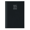 Agenda 2025 giornaliera Gommato nero, formato 14.5x20.5 cm