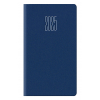 Agenda 2025 tascabile settimanale Gommato blu, formato 8x14 cm