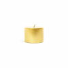 Candela moccolo oro metal, diametro 7 cm, varie altezze
