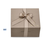 Scatola cofanetto in cartone tortora automontante, 24x28x16 cm, cartone da 50 pezzi