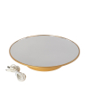 Base girevole in ABS con specchio, diametro 25 cm, portata 8 kg, vari colori