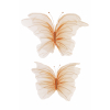 Farfalla in organza arancione e salmone