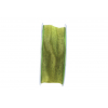 Rotolo nastro tessuto Chiffon verde oliva, lunghezza 20 metri, varie altezze