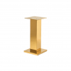 Colonna a specchio dorata con base quadrata, varie altezze