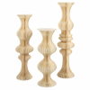 Colonna sagomata in carta crema, diametro 30 cm, varie altezze